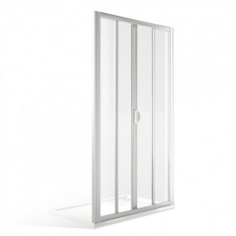 XXL posuvné sprchové dveře SMD2 pro instalaci do niky 130 cm, bílá, sklo čiré 354-1300000-04-02 - Aquakoupelna.cz