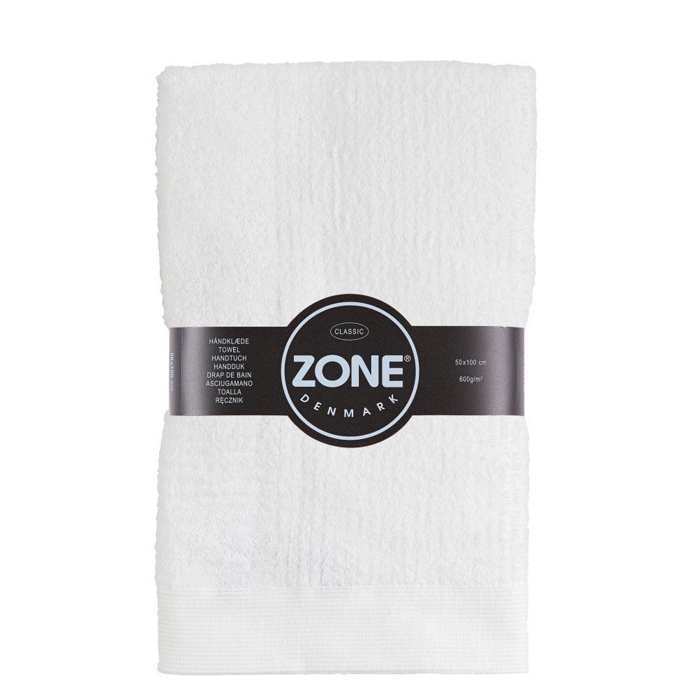 Bílý bavlněný ručník Zone Classic, 50 x 100 cm - Bonami.cz