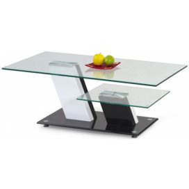 HALMAR Konferenční stolek Savana bílý/černý