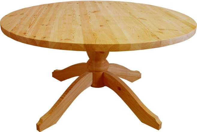 Unis Stůl dřevěný 00444 kulatý - ATAN Nábytek