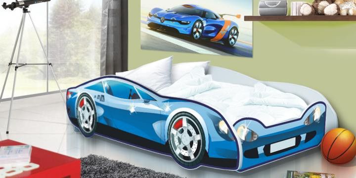 Forclaire Dětská postel Auto Speedy červený model - ATAN Nábytek
