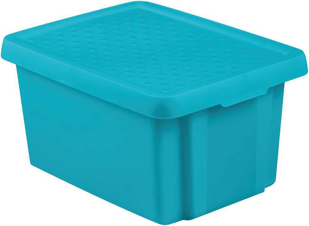 CURVER Úložný box s víkem 16L - modrý - ATAN Nábytek