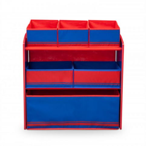 Forclaire Organizér na hračky modro - červený - ATAN Nábytek