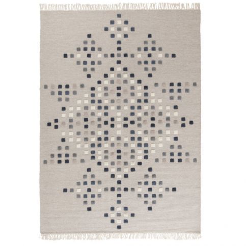 Světle šedý ručně tkaný vlněný koberec Linie Design Padova, 200 x 300 cm - Bonami.cz