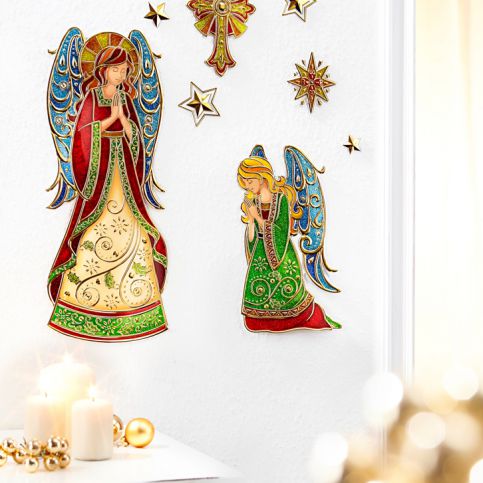 Nástěnná dekorace Vánoční anděl - Velký Košík