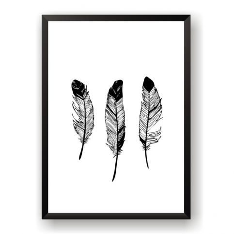 Plakát Nord & Co Three Feathers, 21 x 29 cm - Bonami.cz