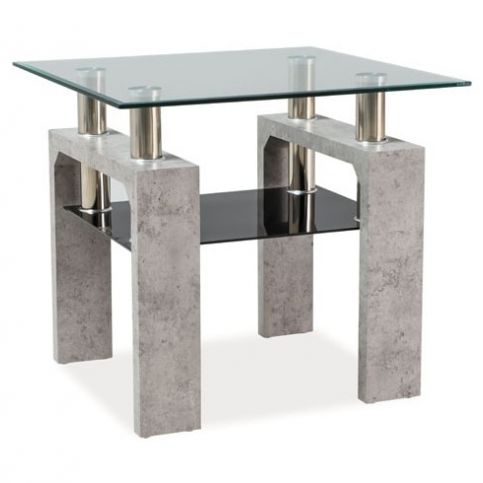 Konferenční stolek LISA D beton - maxi-postele.cz