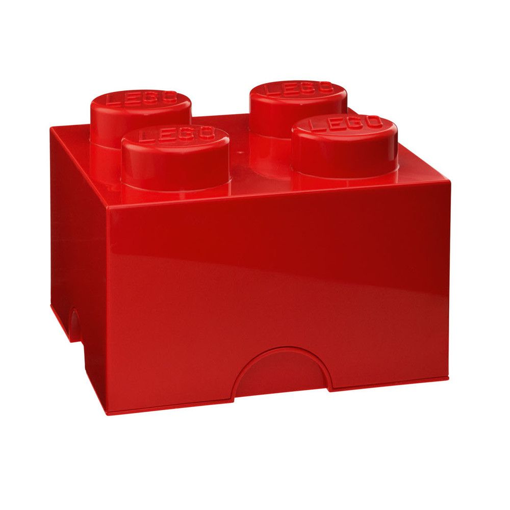 Červený úložný box čtverec LEGO® - Bonami.cz