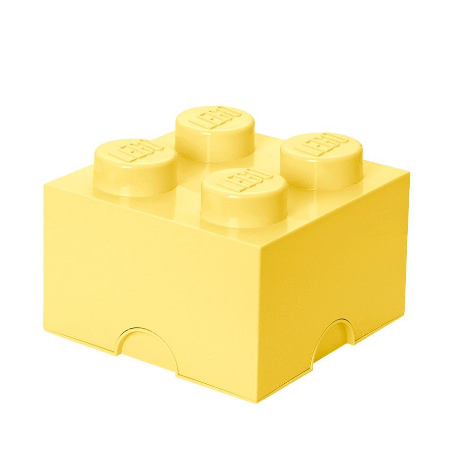 Světle žlutý úložný box čtverec LEGO® - Bonami.cz