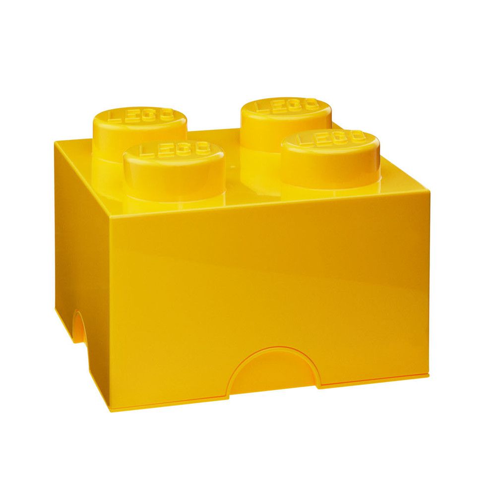 Žlutý úložný box čtverec LEGO® - Bonami.cz