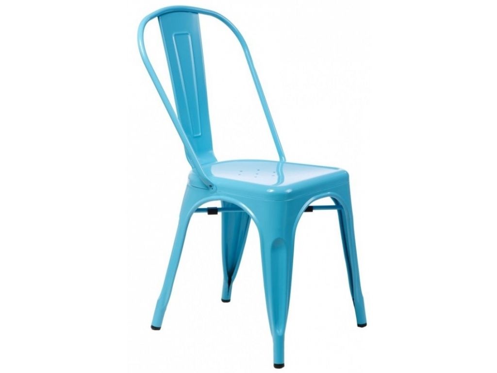 Jídelní židle Paris inspirovaná Tolix modrá  - 96design.cz