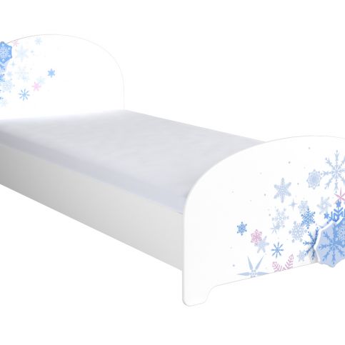 DEMEYERE FLOKON dětská postel s LED osvětlením 90x200 cm, bílá/modrá - Nejlevnejsinabytek.cz