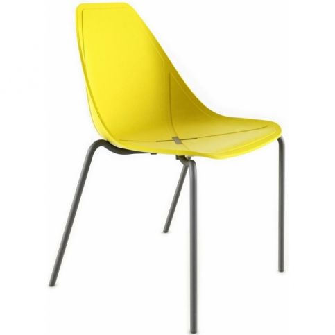 Designová židle X Chair Four, žlutá - Designovynabytek.cz