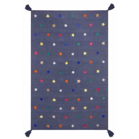 Modrý koberec Art For Kids Stars, 110 x 160 cm - Bonami.cz