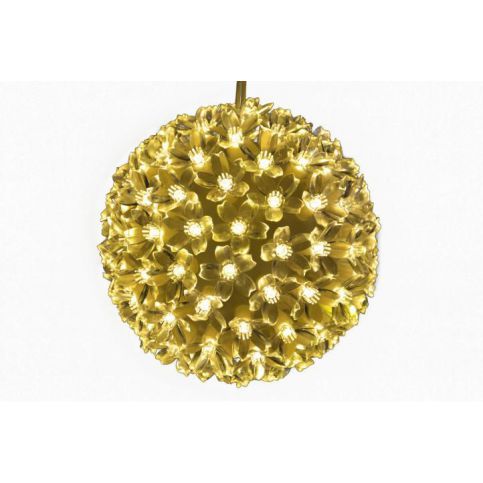 Nexos 5973 Vánoční dekorace - LED světelná koule - teple bílá - Kokiskashop.cz