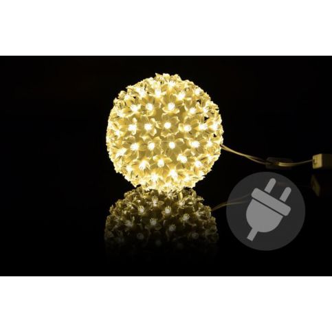 Nexos Trading GmbH & Co. KG 5967  Vánoční dekorace - Vánoční LED koule - 12 cm - Kokiskashop.cz