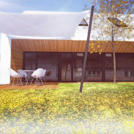 Moderní dům na venkově - terasa