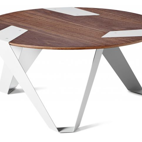 Designový stůl Tabanda Mobiush, bílý, ořech, 75 cm mobiush03 Tabanda - Designovynabytek.cz