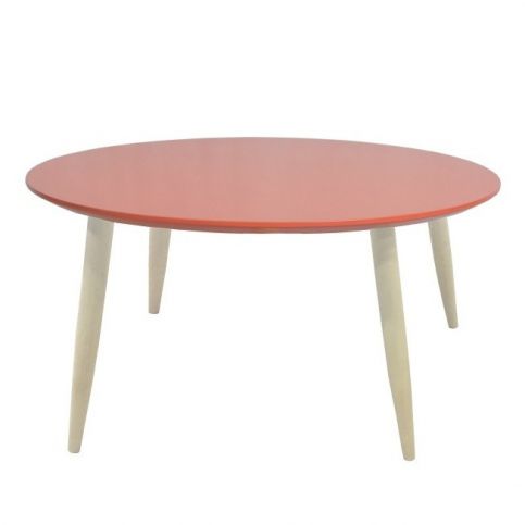 Červený odkládací stolek 13Casa Pastel, Ø 58 cm - Bonami.cz