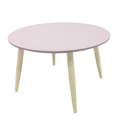 Růžový odkládací stolek 13Casa Pastel, Ø 58 cm - Bonami.cz