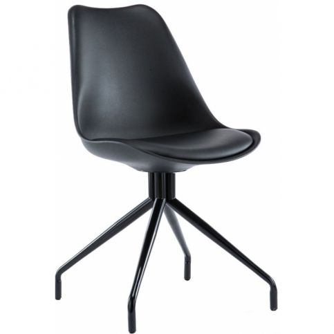 Designová židle Hella, černá csv:181146251 DMQ - Designovynabytek.cz