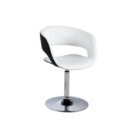 Designová židle Garry, bílá/černá SCHDN0000057729 SCANDI - Designovynabytek.cz