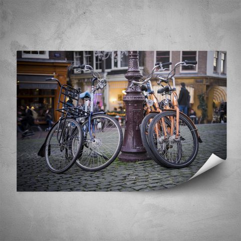Plakát - Městem na kole (120x80 cm) - PopyDesign - Popydesign
