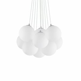 Ideal Lux 131924 závěsné stropní svítidlo Mapa Bianco 11x40W|E14 - bílé