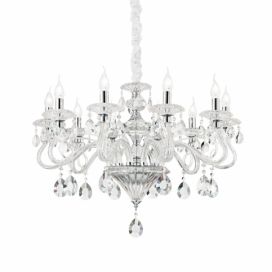 závěsné svítidlo lustr Ideal lux Negresco SP10 141060 10x40W E14  - dekorativní luxus