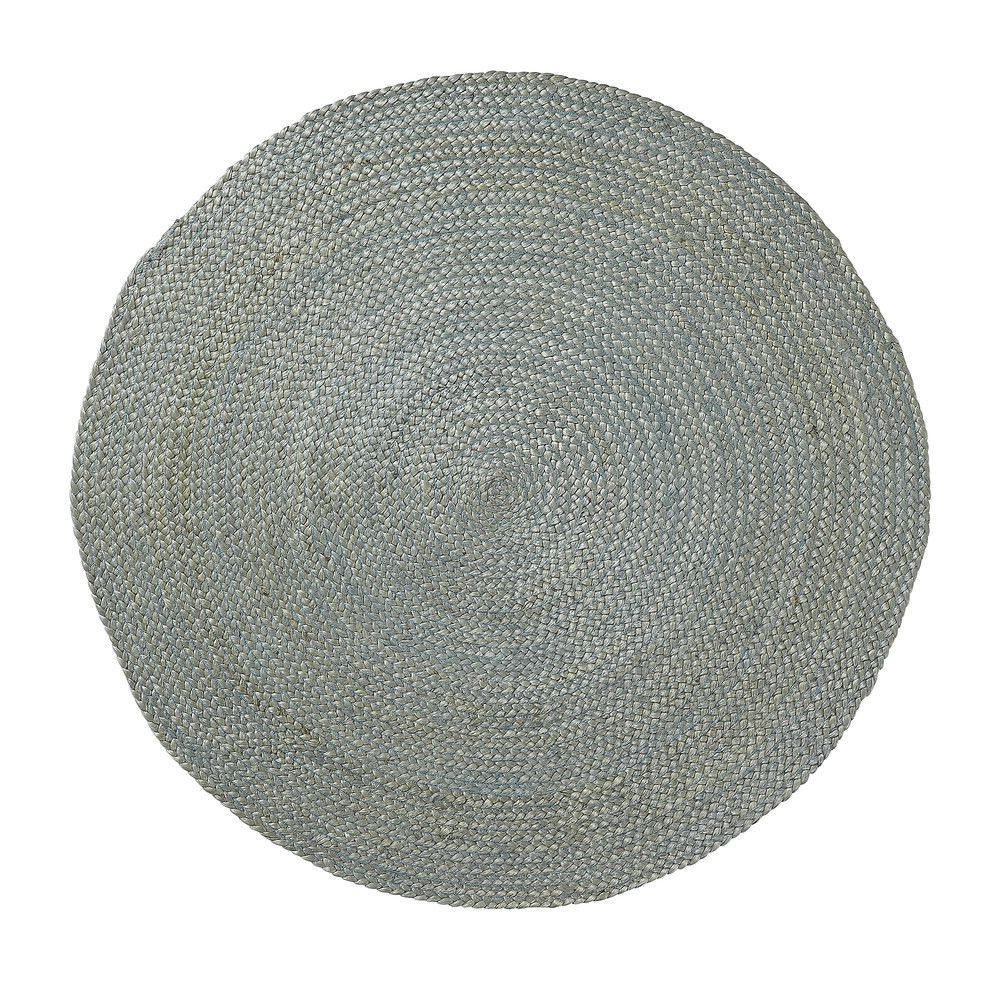 Modrý jutový koberec Kave Home Dip, Ø 100 cm - Bonami.cz