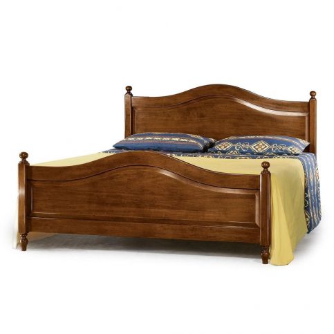 Dřevěná dvoulůžková postel Castagnetti, 165 x 195 cm - Bonami.cz