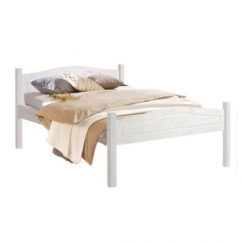 Bílá dvoulůžková dřevěná postel 13Casa Cinnamom, 140 x 200 cm - Bonami.cz