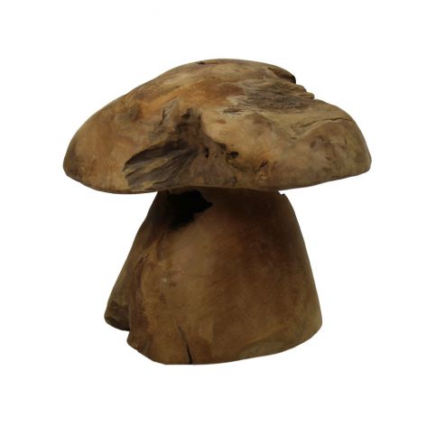 Dekorace z teakového dřeva HSM Collection Mushroom, 30 cm - Bonami.cz