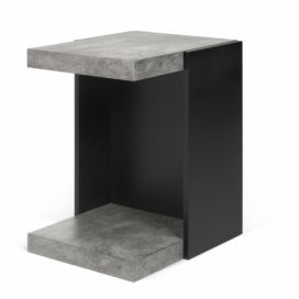 Betonově šedý odkládací stolek TEMAHOME Klaus 45 x 38 cm