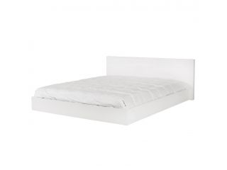 Bílá dvoulůžková postel TEMAHOME Float 160 x 200 cm s roštem - Bonami.cz