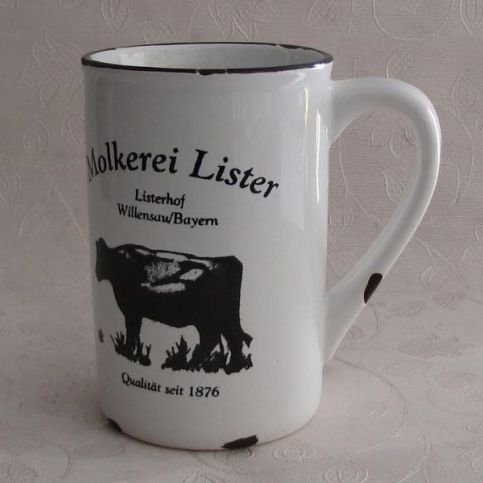 Porcelánový retro hrneček - Milk - Kokiskashop.cz