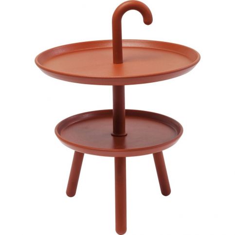 Oranžový odkládací stolek Kare Design Jacky, ⌀ 42 cm - Bonami.cz
