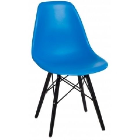 Židle DSW, královsky modrá (Černá)  S25161 CULTY + - Designovynabytek.cz