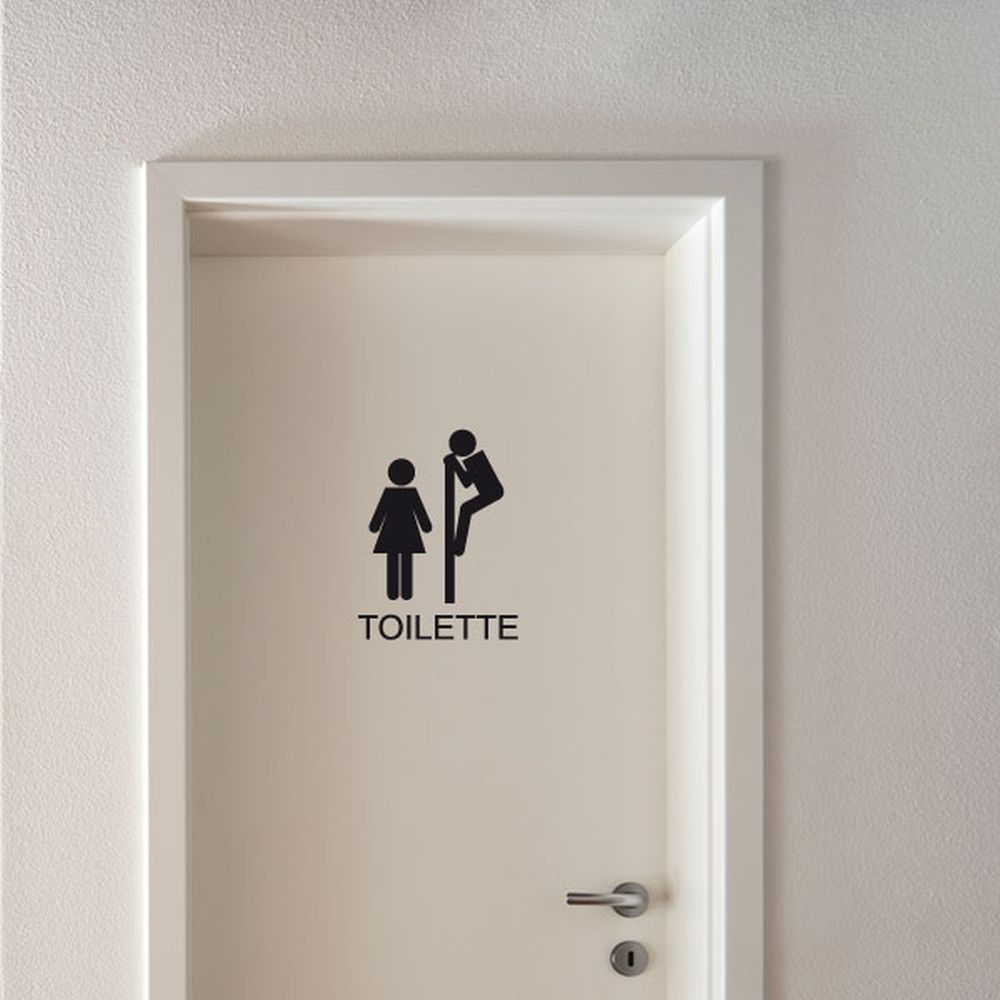 Samolepka Ambiance Toilettes Funny - Bonami.cz