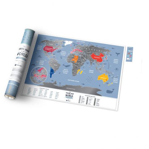 Stírací mapa světa Scratch Map of the World Weekend - Bonami.cz