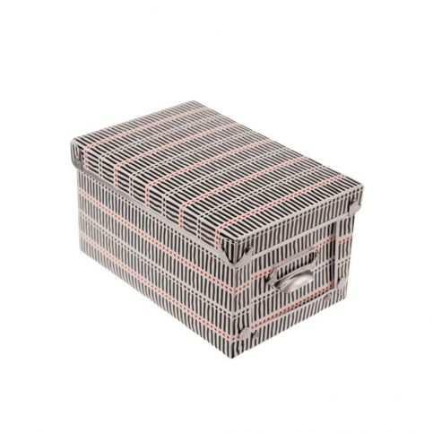 Úložný box Incidence Black & Red, 23,5 x 15,6 cm - Bonami.cz