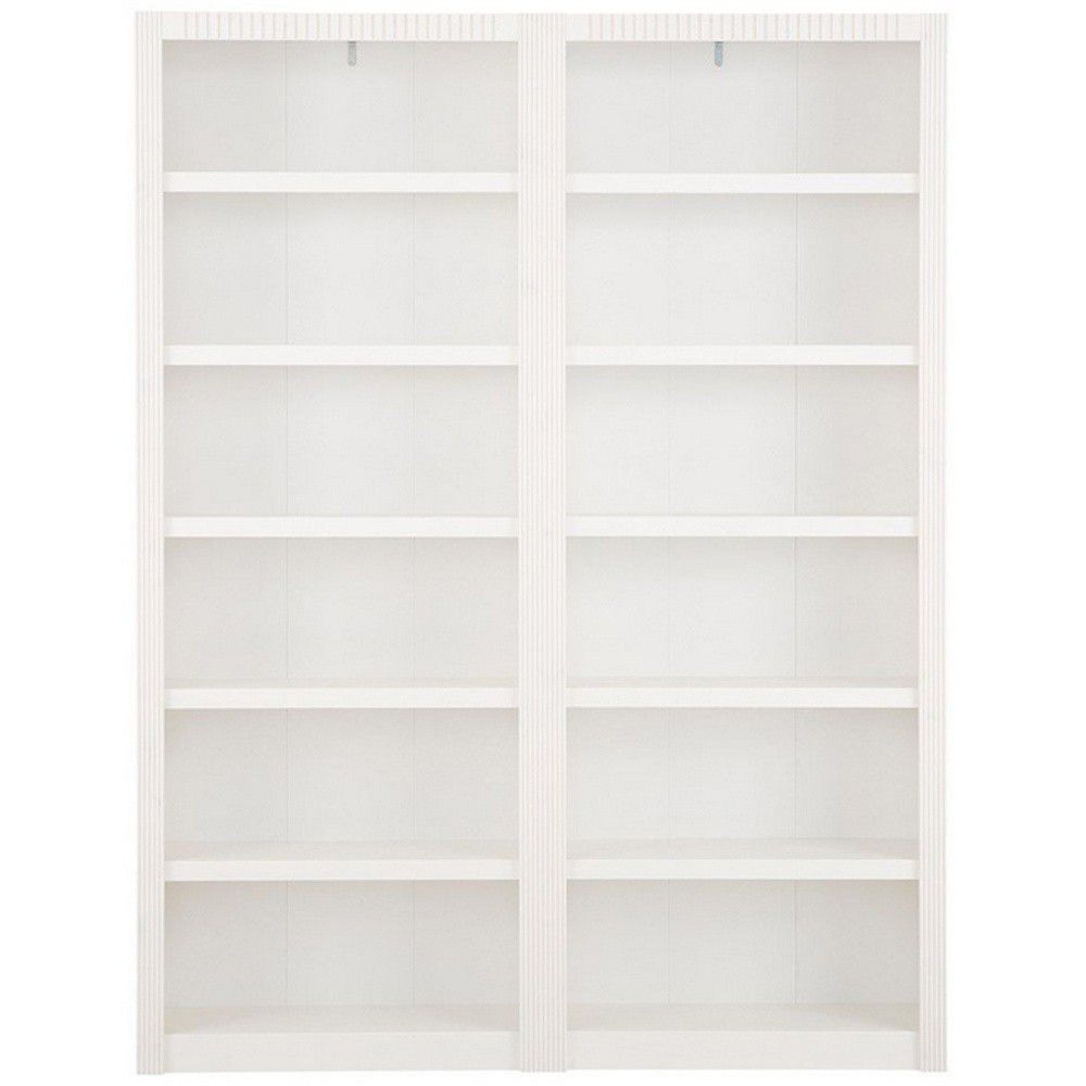 Bílá knihovna z borovicového dřeva Støraa Bailey, 164 x 213 cm - Bonami.cz