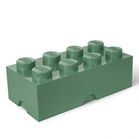 Khaki zelený úložný box LEGO® - Bonami.cz