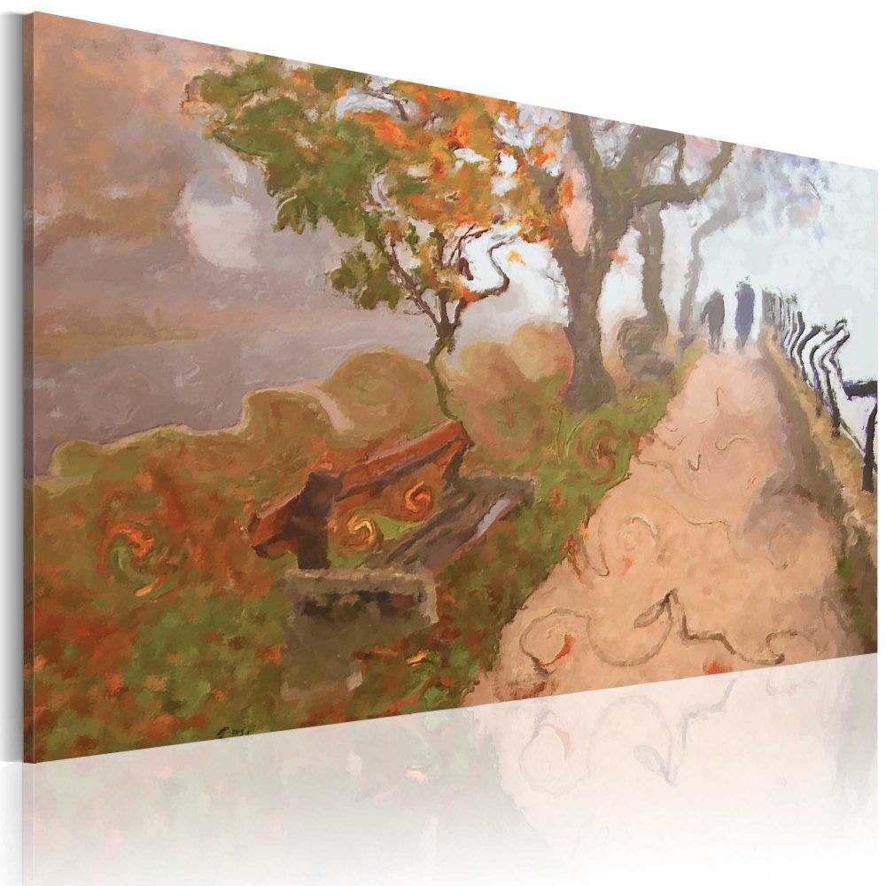 Obraz na plátně Bimago - Podzimní promenáda 60x40 cm - GLIX DECO s.r.o.
