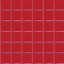 Skleněná mozaika Premium Mosaic červená 31x31 cm lesk MOS50RE (bal.1,060 m2), 1ks - Siko - koupelny - kuchyně