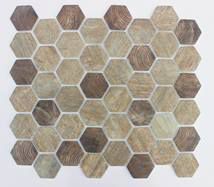Skleněná mozaika Premium Mosaic brown 28x33 cm mat MOSV45WBR, 1ks - Siko - koupelny - kuchyně