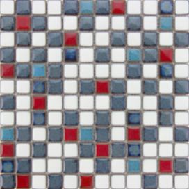 Keramická mozaika Premium Mosaic modrá 30x30 cm lesk MOSS23MIX1, 1ks