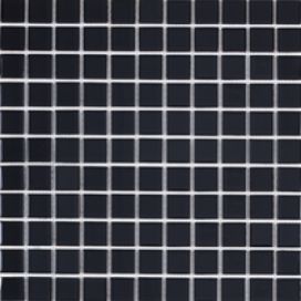Skleněná mozaika Premium Mosaic černá 30x30 cm lesk MOS25BK (bal.1,020 m2)