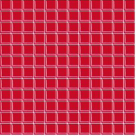 Skleněná mozaika Premium Mosaic červená 30x30 cm lesk MOS25RE (bal.1,020 m2)