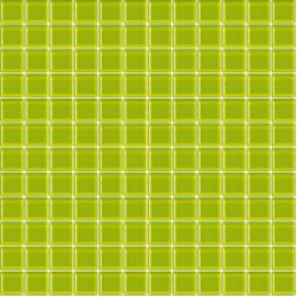 Skleněná mozaika Premium Mosaic zelená 30x30 cm lesk MOS25PI (bal.1,020 m2)
